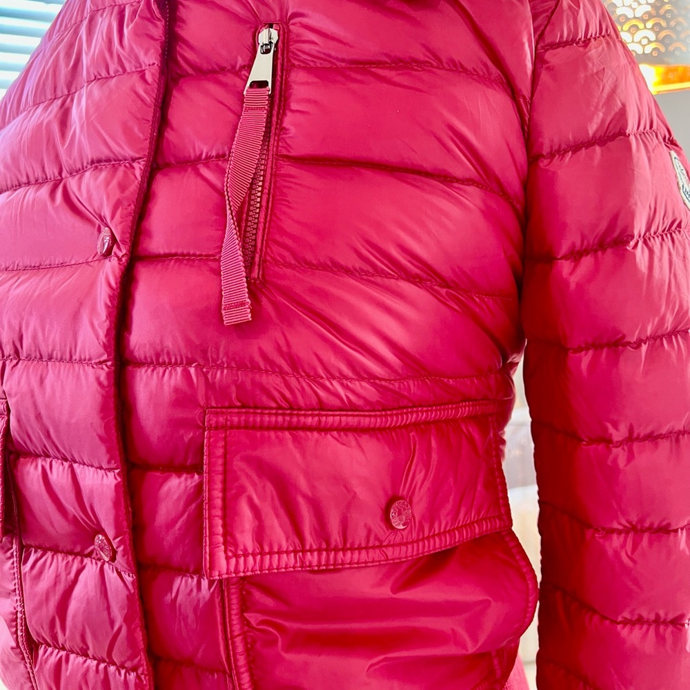 Moncler SILENE Red Bomber Style Puffer - Picture 3 of 16